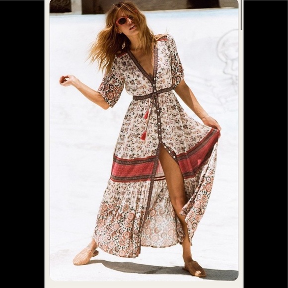 Spell & The Gypsy Elle Gown in Rosewood - Picture 4 of 15